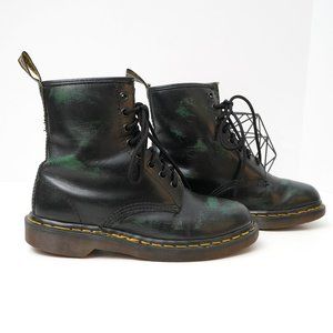 Dr Martens Black Green Made In England  Boots